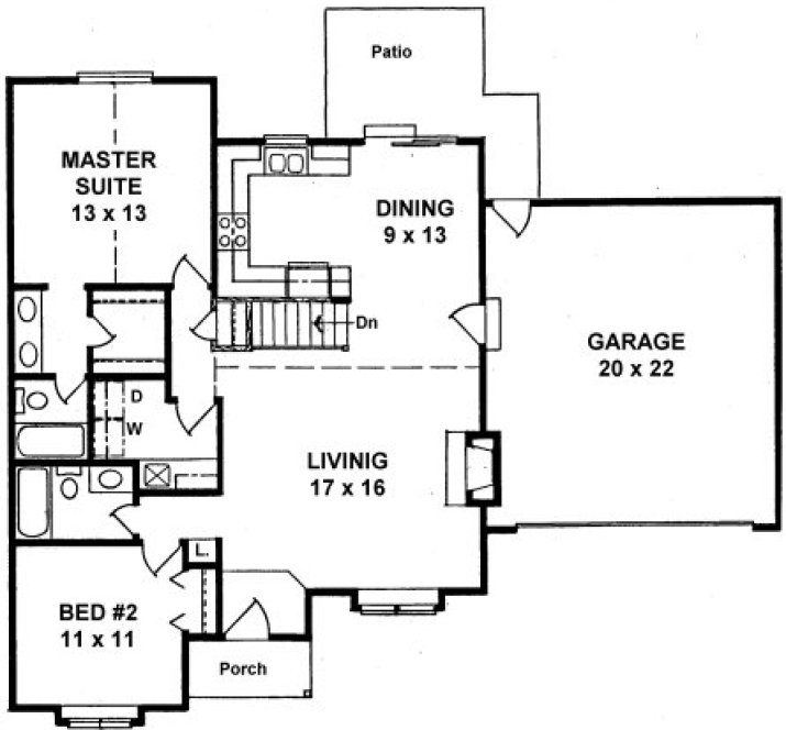 Main Floor Plan for House Plan #356311