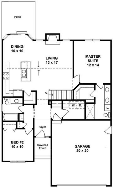 Main Floor Plan for House Plan #358311