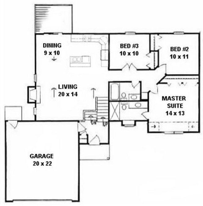 Main Floor Plan for House Plan #356411