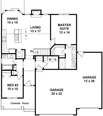 Main Floor Plan for House Plan #359411