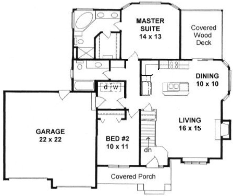 Main Floor Plan for House Plan #350511