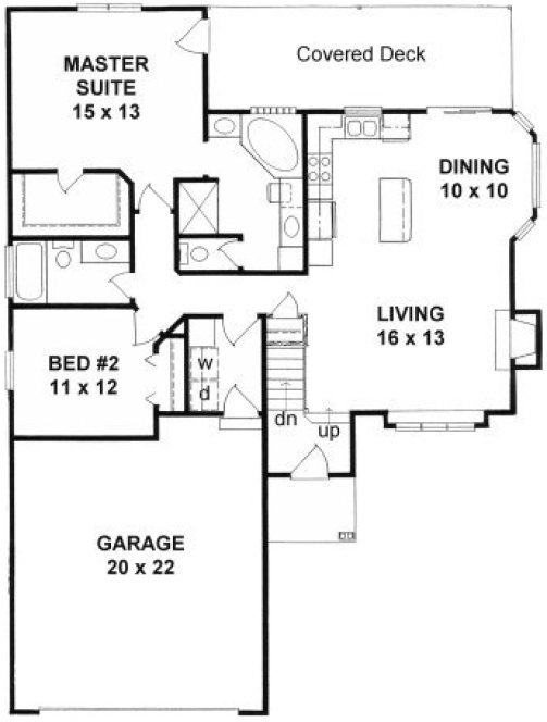 Main Floor Plan for House Plan #350611