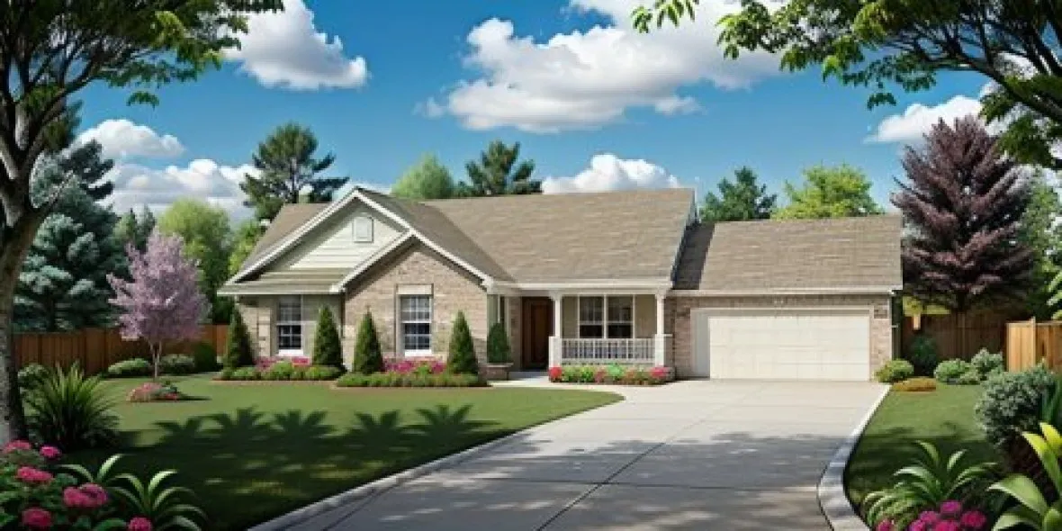 Full Rendering for House Plan #352711