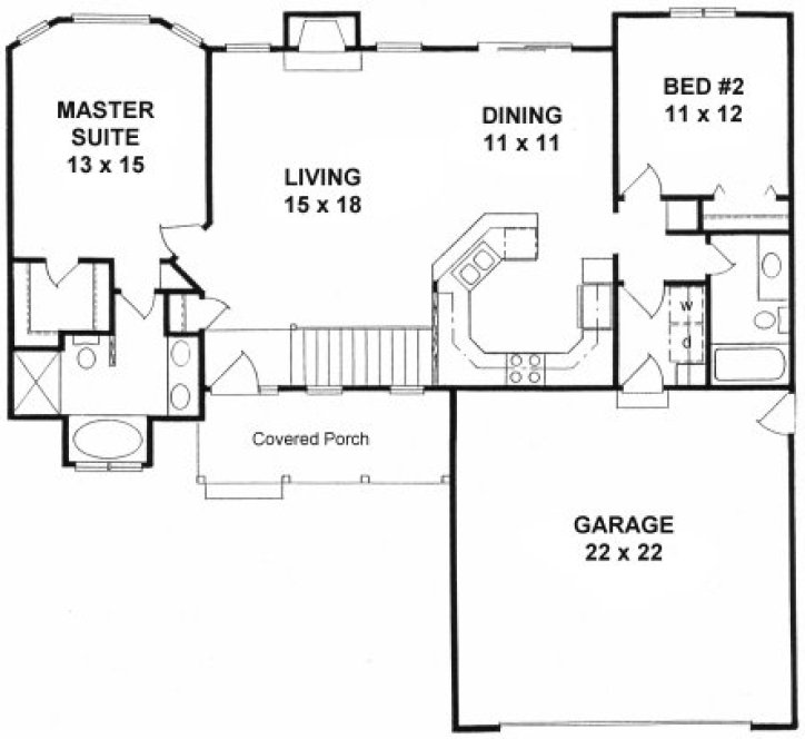Main Floor Plan for House Plan #359711