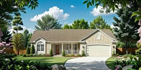 Full Rendering for House Plan #359711