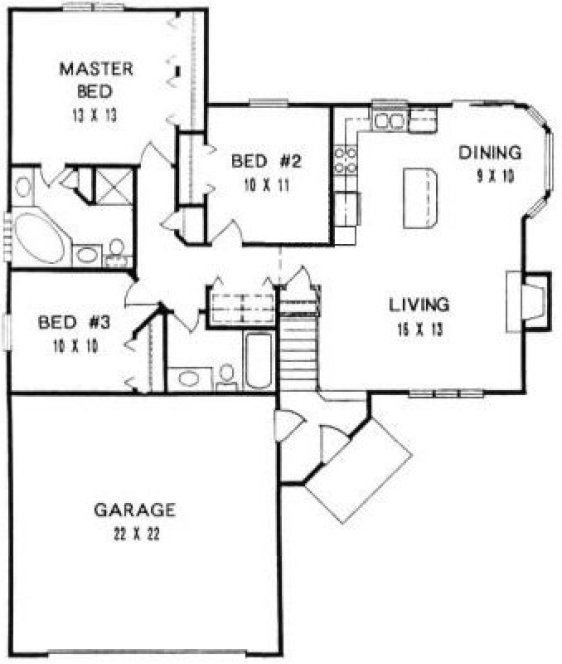 Main Floor Plan for House Plan #354911