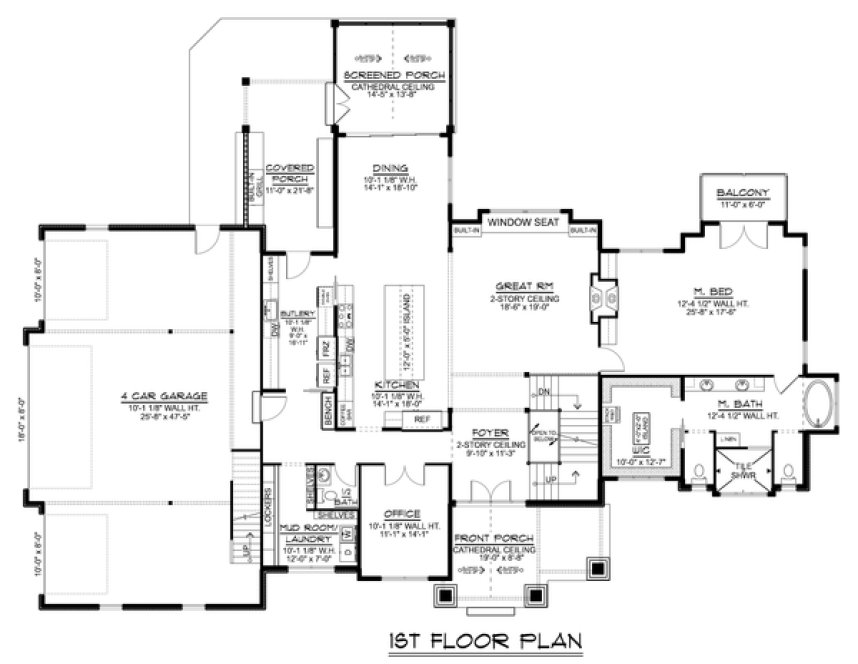 Main Floor Plan for House Plan #758514