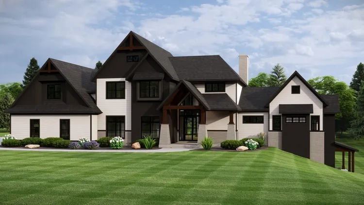 Full Rendering for House Plan #758514