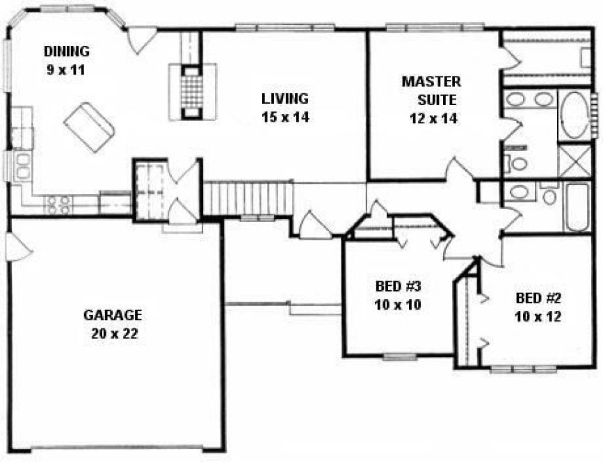 Main Floor Plan for House Plan #358131