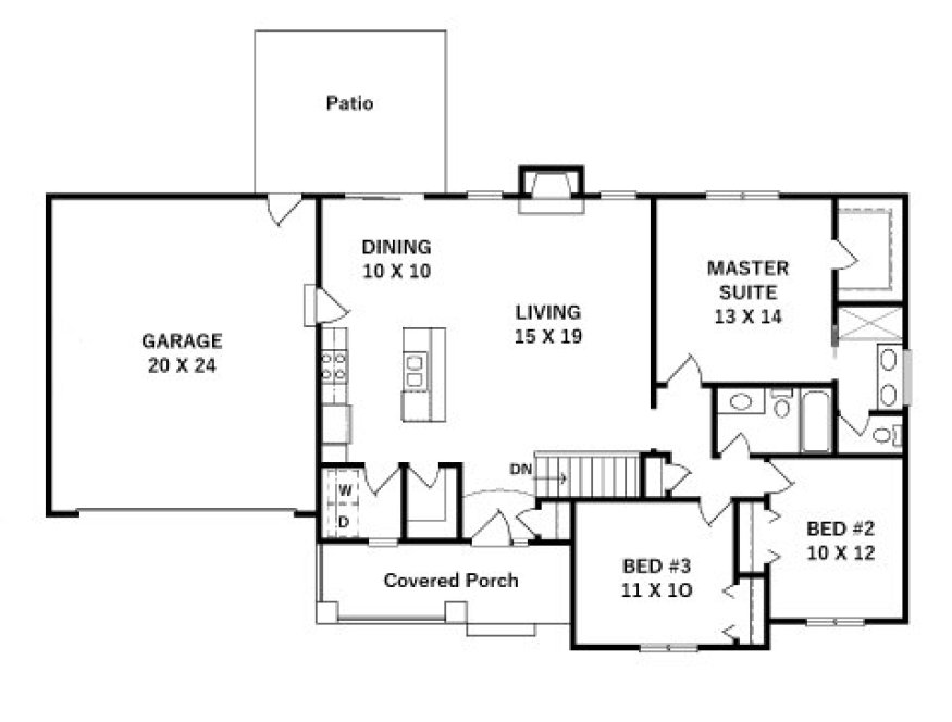 Main Floor Plan for House Plan #353231