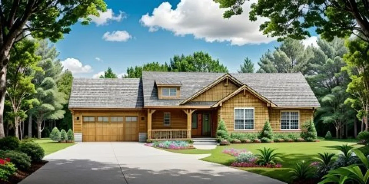 Full Rendering for House Plan #353231