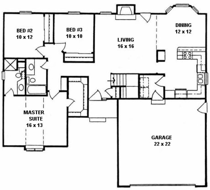 Main Floor Plan for House Plan #354231