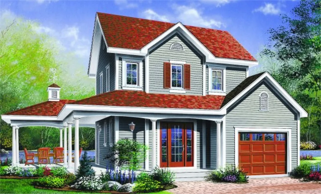 Full Rendering for House Plan #142093