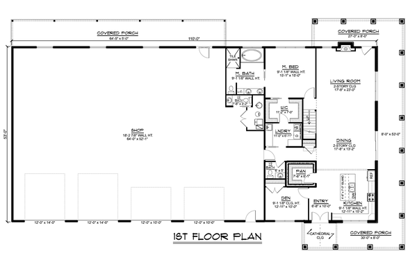 Main Floor Plan for House Plan #753403