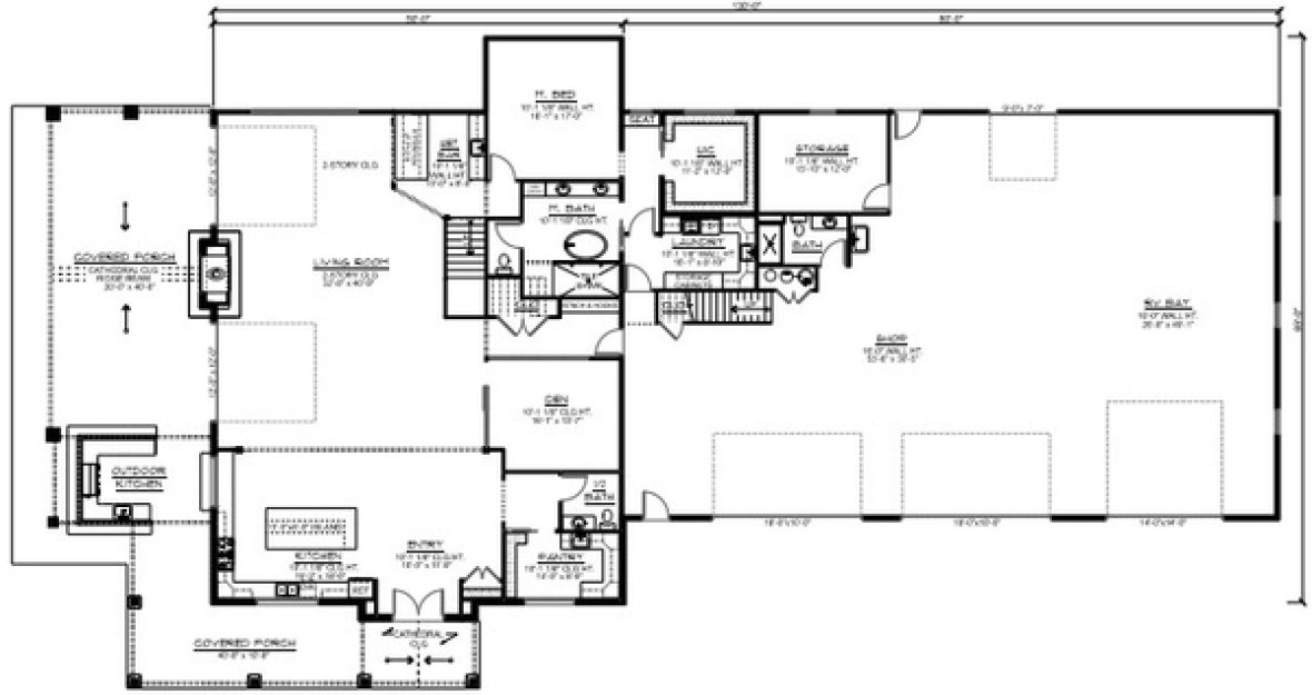 Main Floor Plan for House Plan #758126