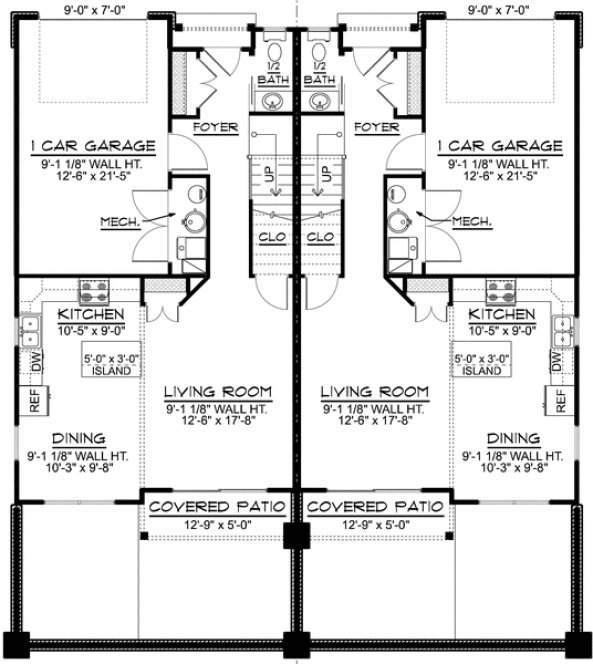 Main Floor Plan for House Plan #750313