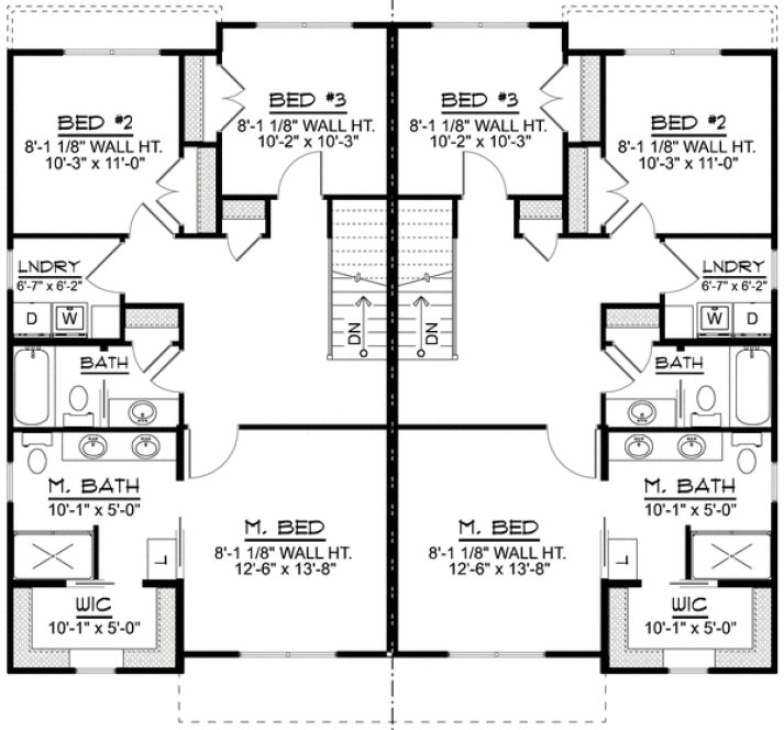 Second Floor Plan for House Plan #750313