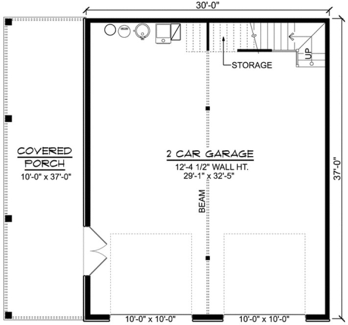 Main Floor Plan for House Plan #757161