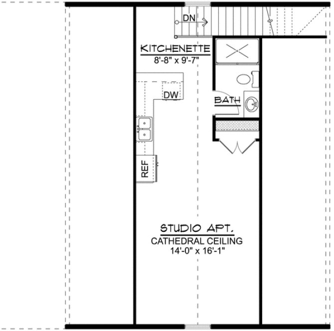 Second Floor Plan for House Plan #757161