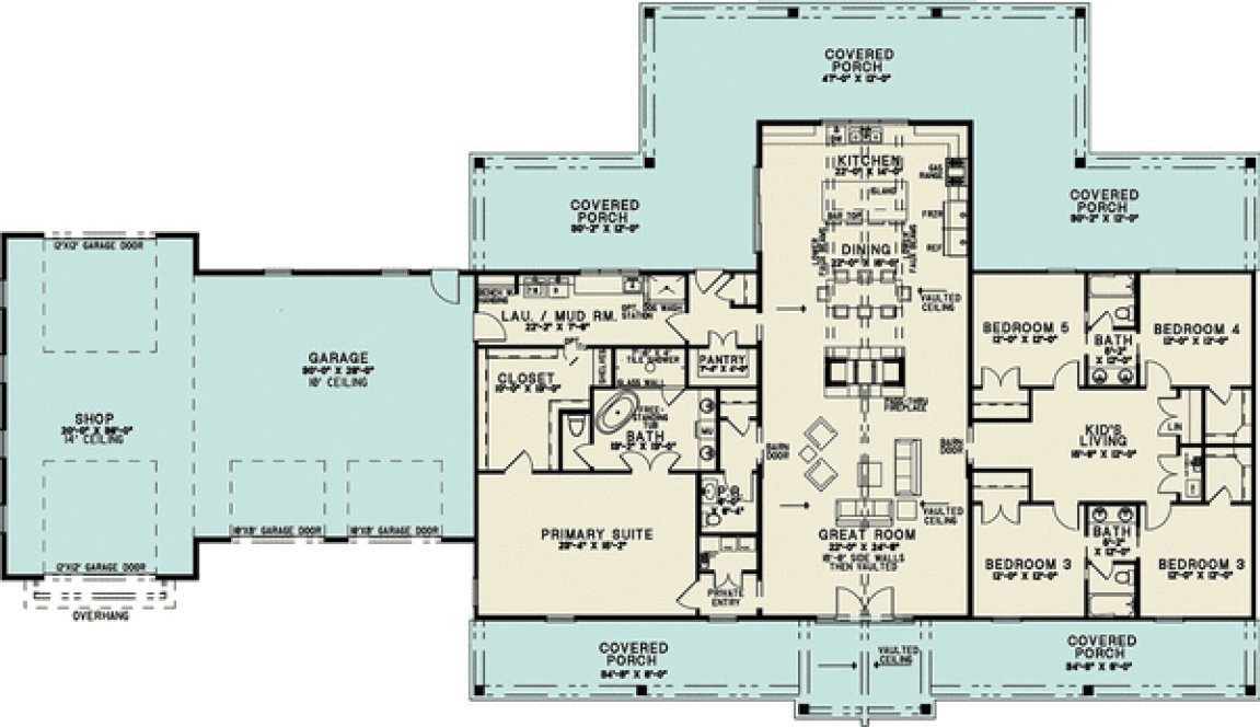 Main Floor Plan for House Plan #319743