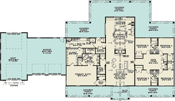 Main Floor Plan for House Plan #319743