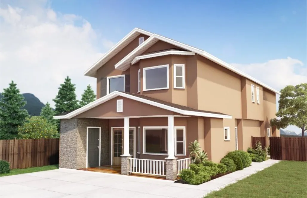 Full Rendering for House Plan #201441