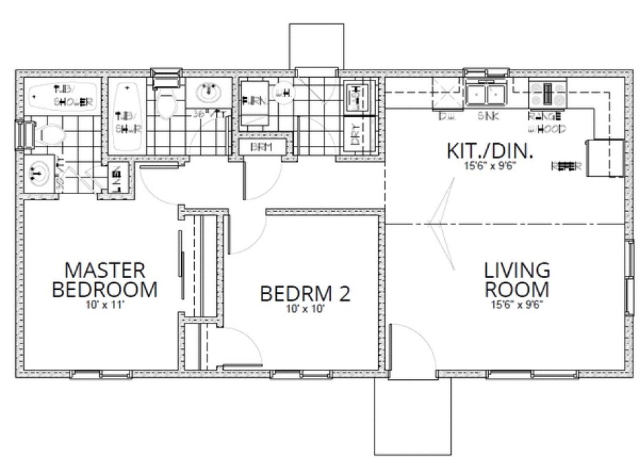 Main Floor Plan for House Plan #800080