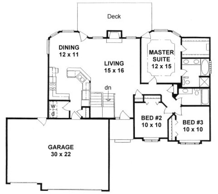 Main Floor Plan for House Plan #359331