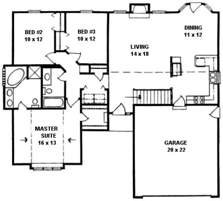 Main Floor Plan for House Plan #350431