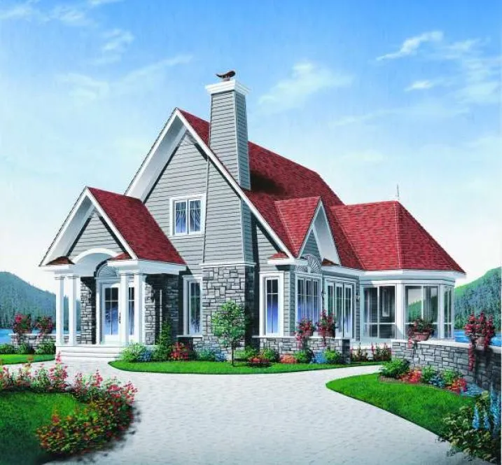 Full Rendering for House Plan #146093