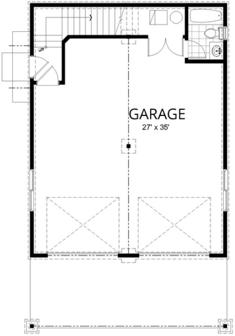 Main Floor Plan for House Plan #806102
