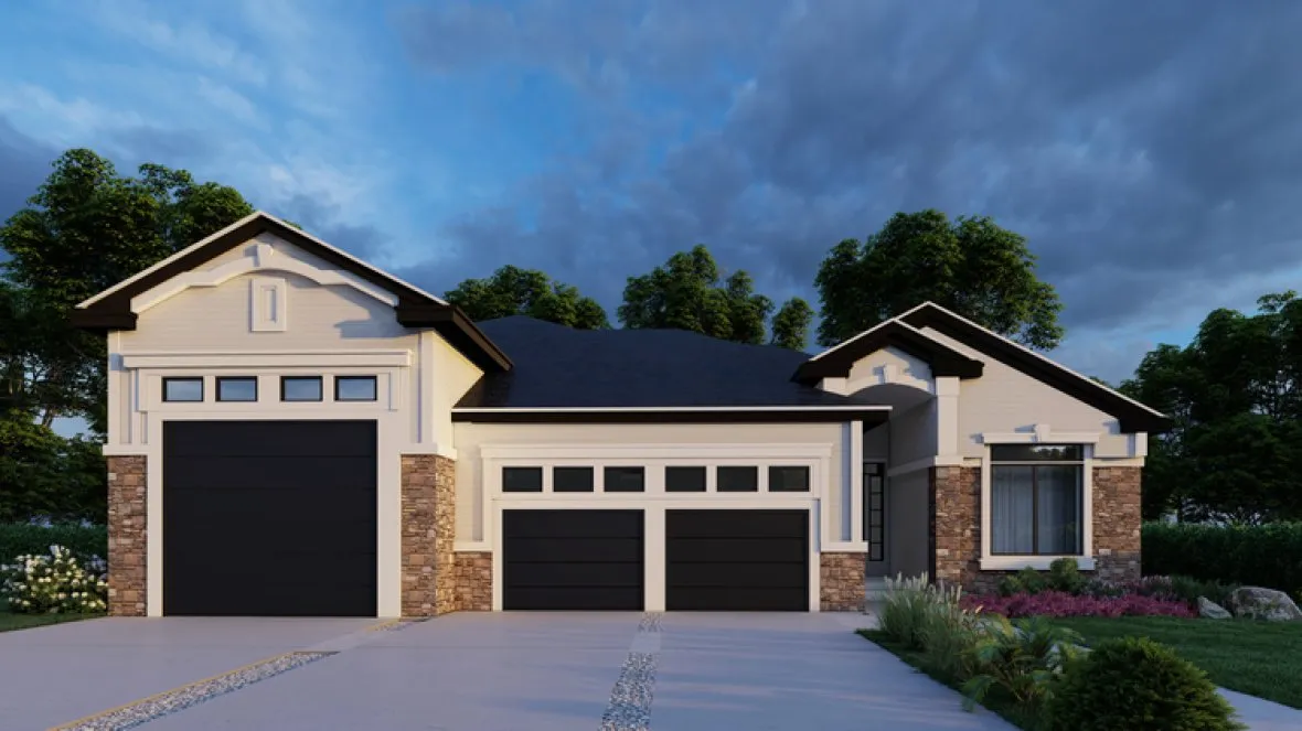 Full Rendering for House Plan #803641