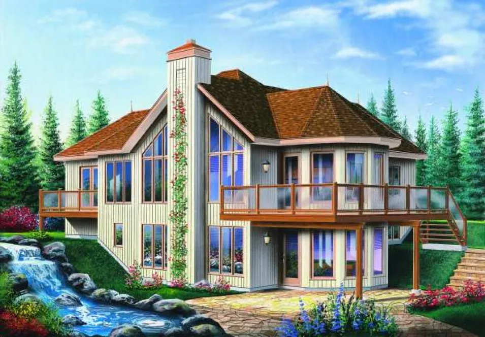 Full Rendering for House Plan #149093