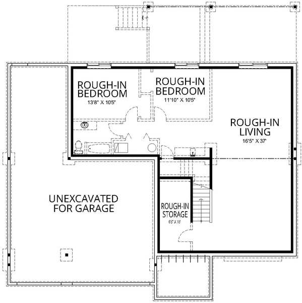 Basement Plan for House Plan #802043