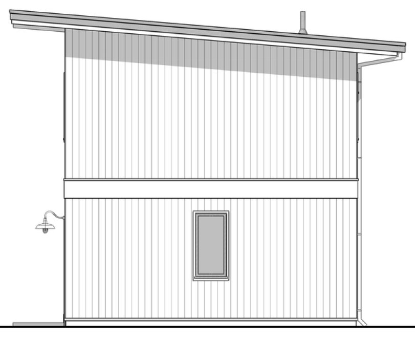Right Elevation for House Plan #591131