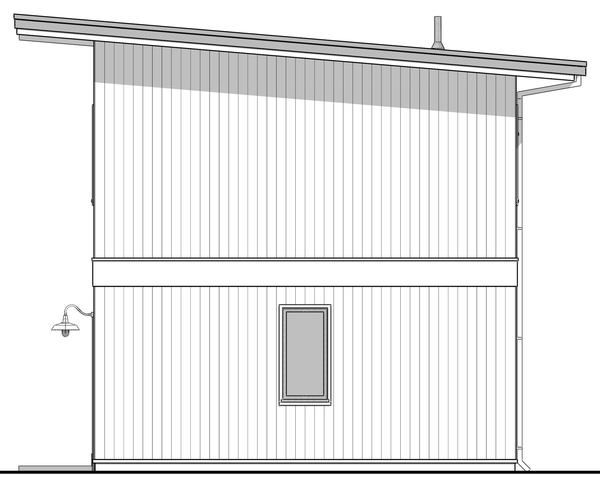 Right Elevation for House Plan #591131