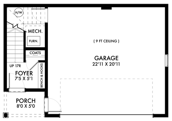 Main Floor Plan for House Plan #591131