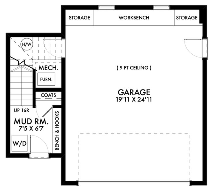 Main Floor Plan for House Plan #591331