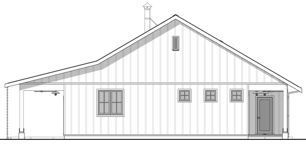 Right Elevation for House Plan #590001