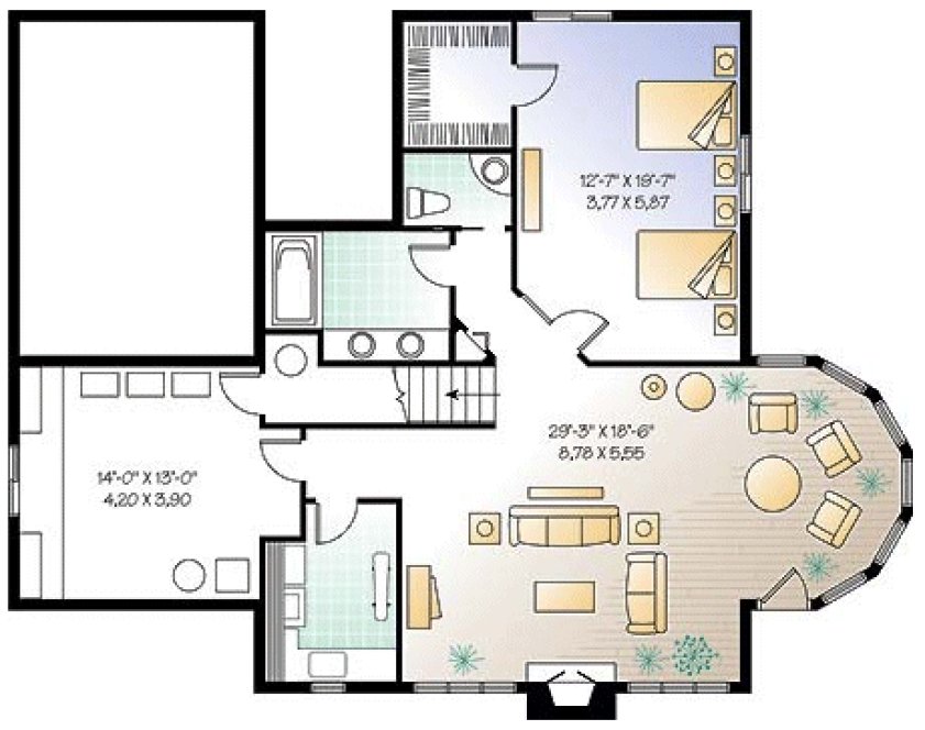 Basement Plan for House Plan #149196