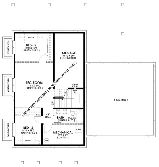 Basement Plan for House Plan #590832