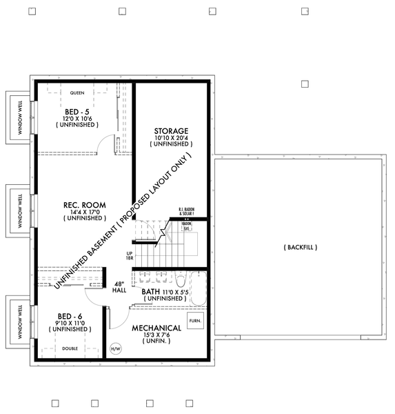 Basement Plan for House Plan #590832