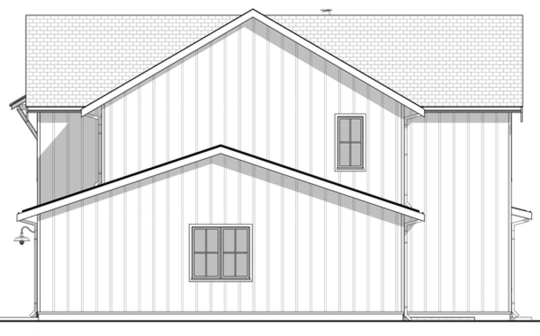Right Elevation for House Plan #595992