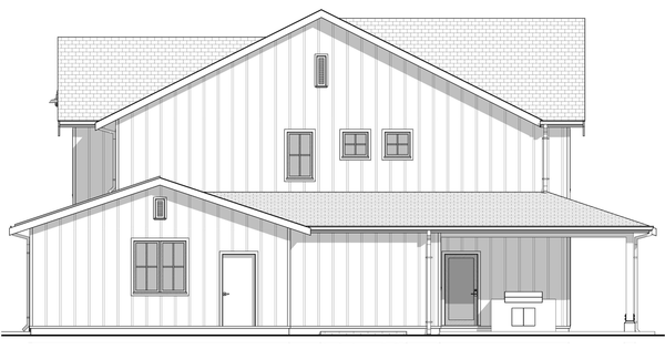 Right Elevation for House Plan #592722