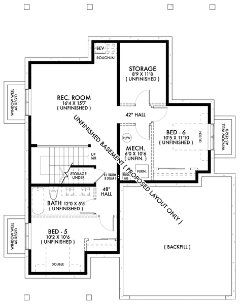 Basement Plan for House Plan #592722