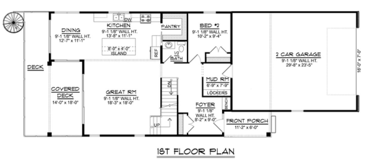Main Floor Plan for House Plan #753192