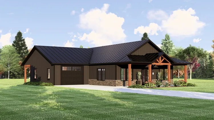 Full Rendering for House Plan #750441