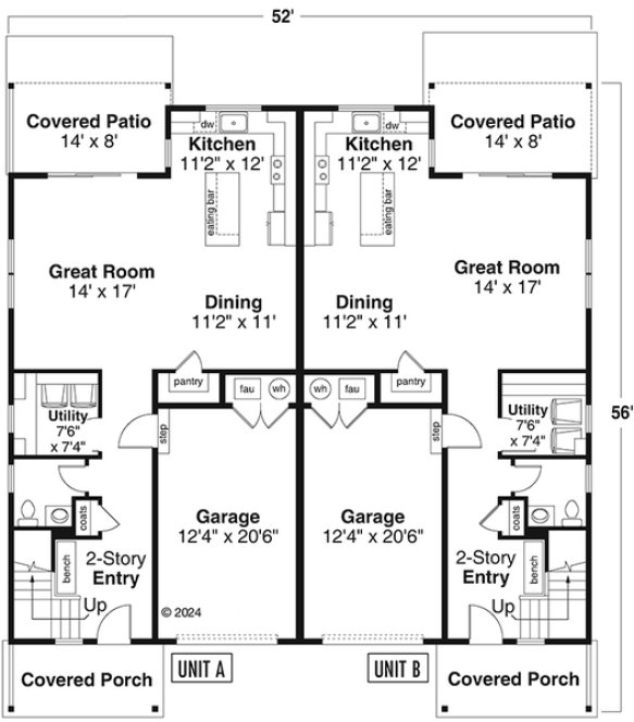 Main Floor Plan for House Plan #342783
