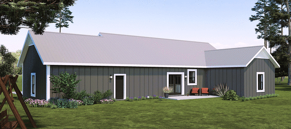 Rear Elevation for House Plan #433261