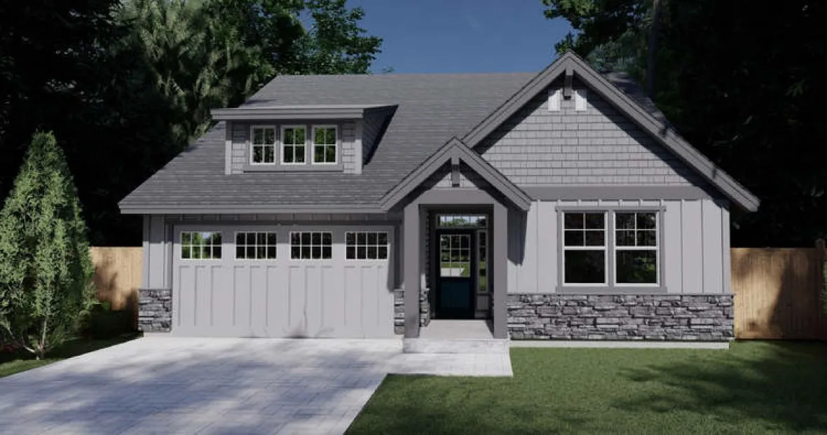 Full Rendering for House Plan #853832